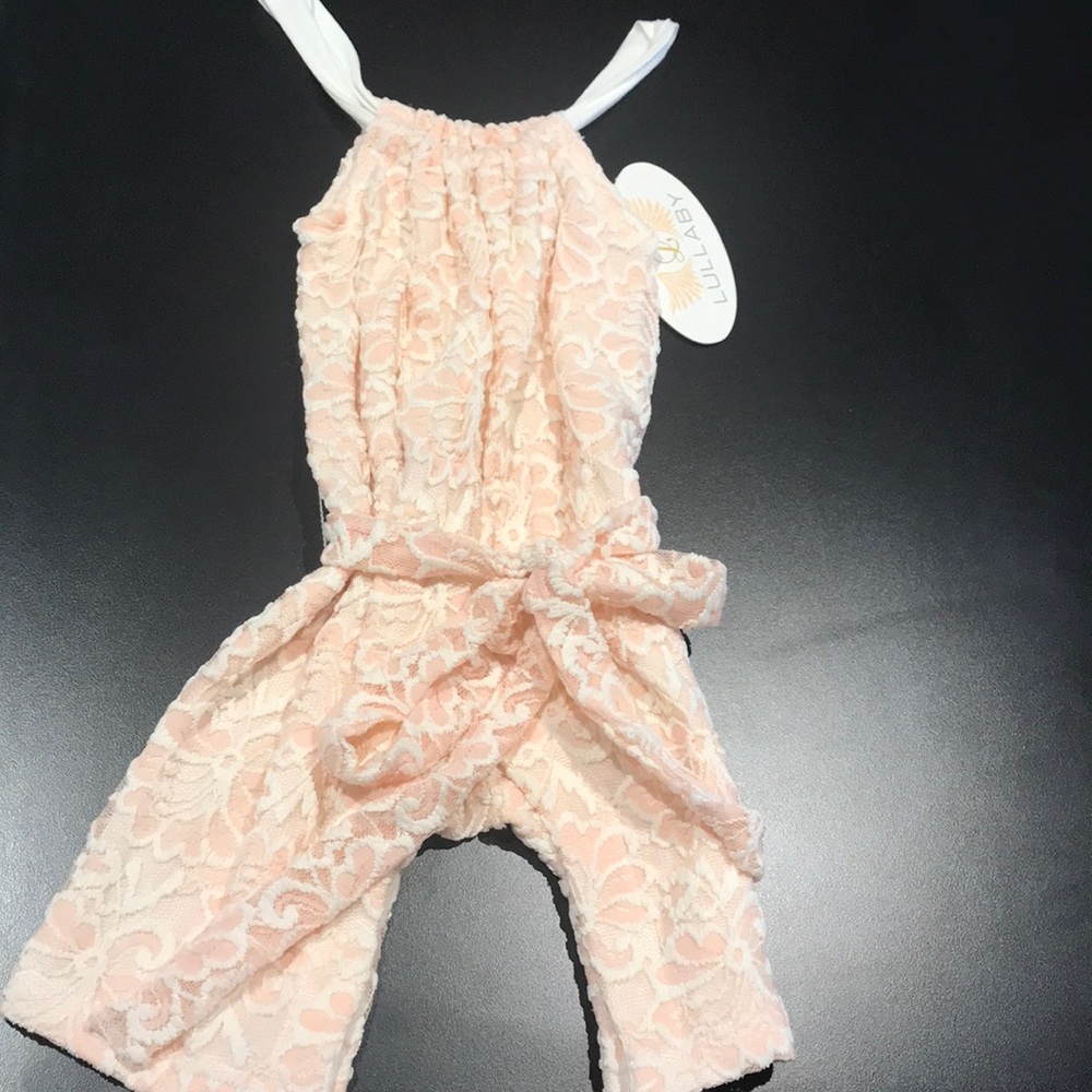 Girls Lullaby Rosie lace Playsuit